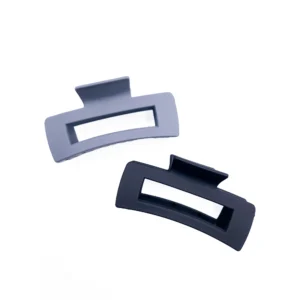 Women's Hair Claw Clip 2-Pack, Black Grey