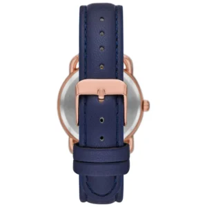 Women's Rose Gold Tone Textured Dial Watch