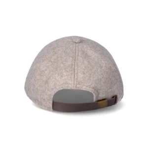 Women's Flannel Baseball Hat, Ivory