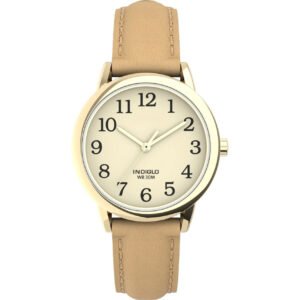 Women's Easy Reader Gold 30mm Casual Watch, Leather Strap